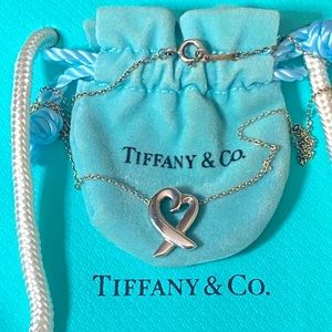 Tiffany & Co. Loving Heart Paloma Picasso Vintage Sterling Silver 925 Necklace